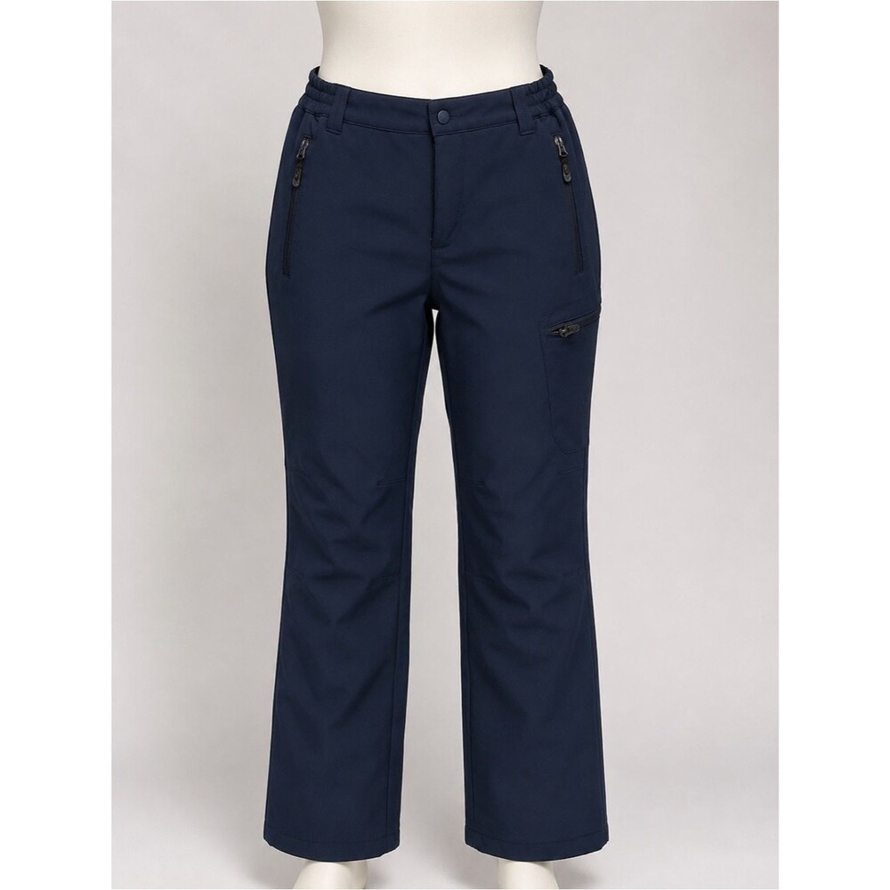 33,000 Feet Ski Snow Pants Size 8 Short Navy Fleece Lined Water Resistant Winter